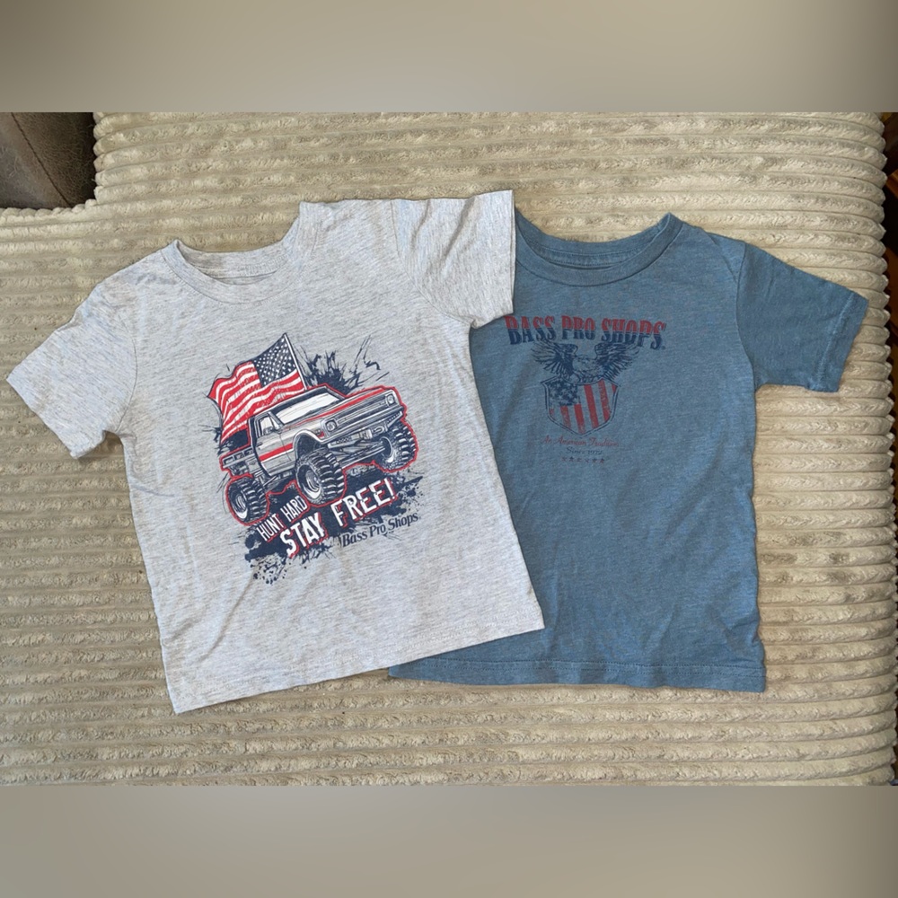 🐟 Bass Pro Shops Boys’ Graphic Tees Bundle XS